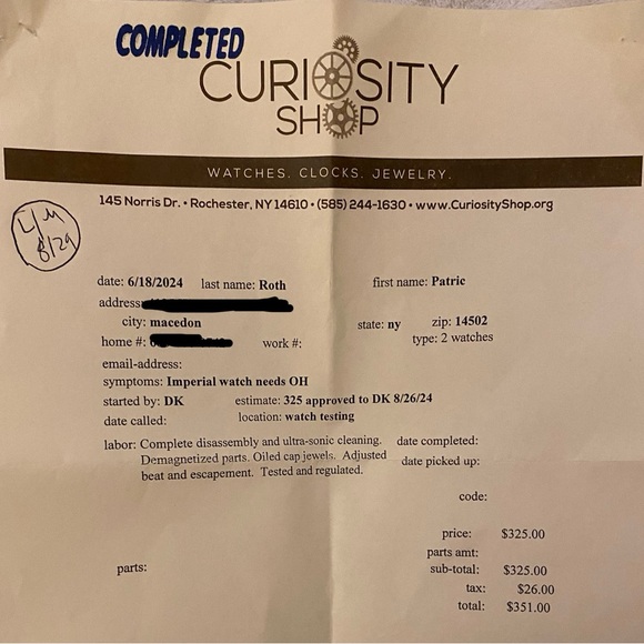 NOS 1944 Imperial Swiss Watch - Picture 17 of 17